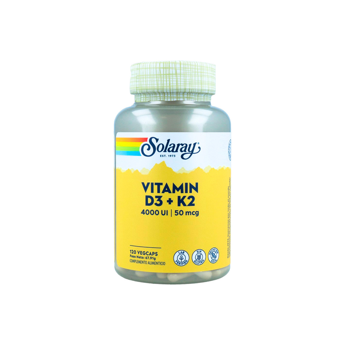 Imagen de Solaray Vitamina d3 & k2 (mk7) 60caps