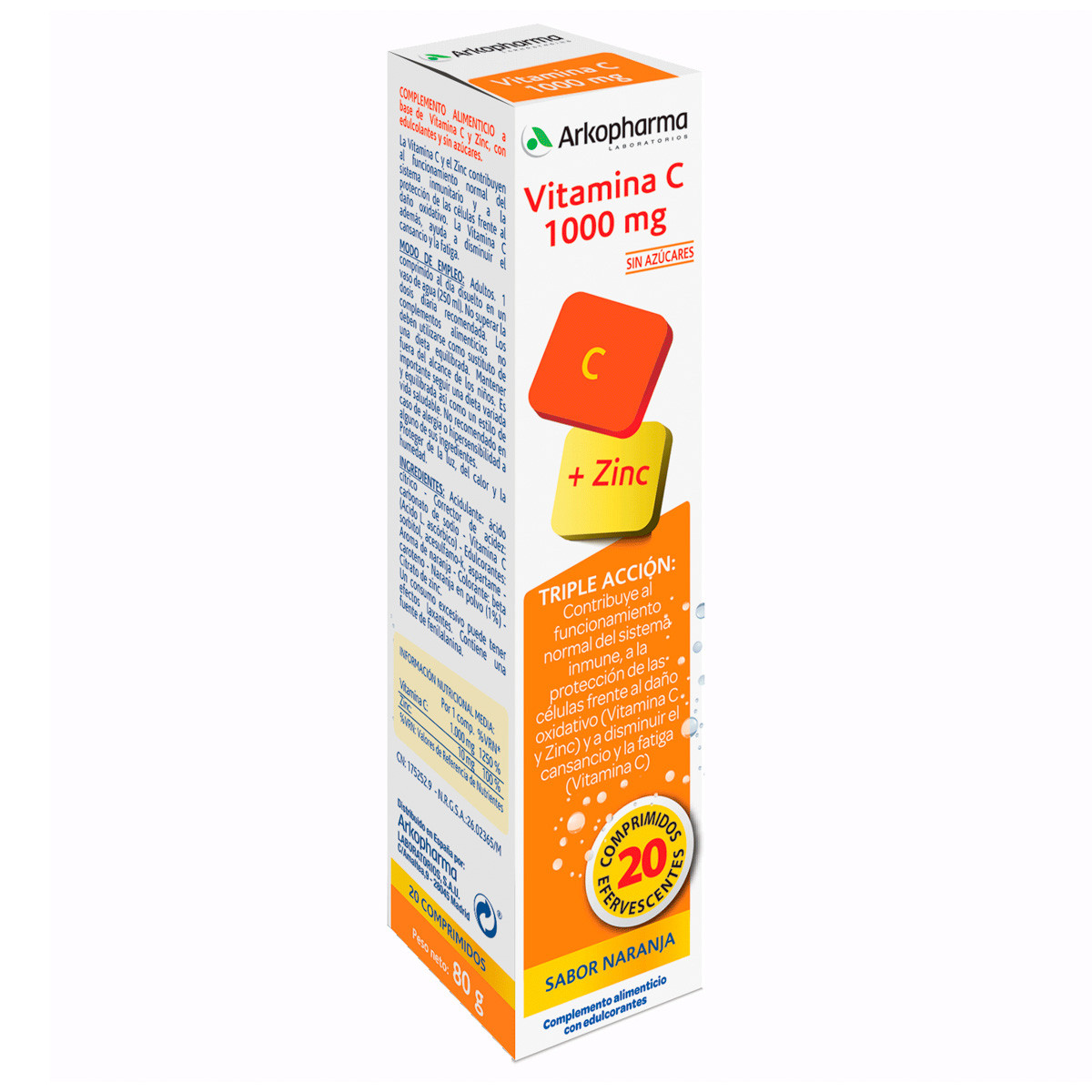 Imagen de Arkovital VitC 1000mg 20 comprimidos efervescentes