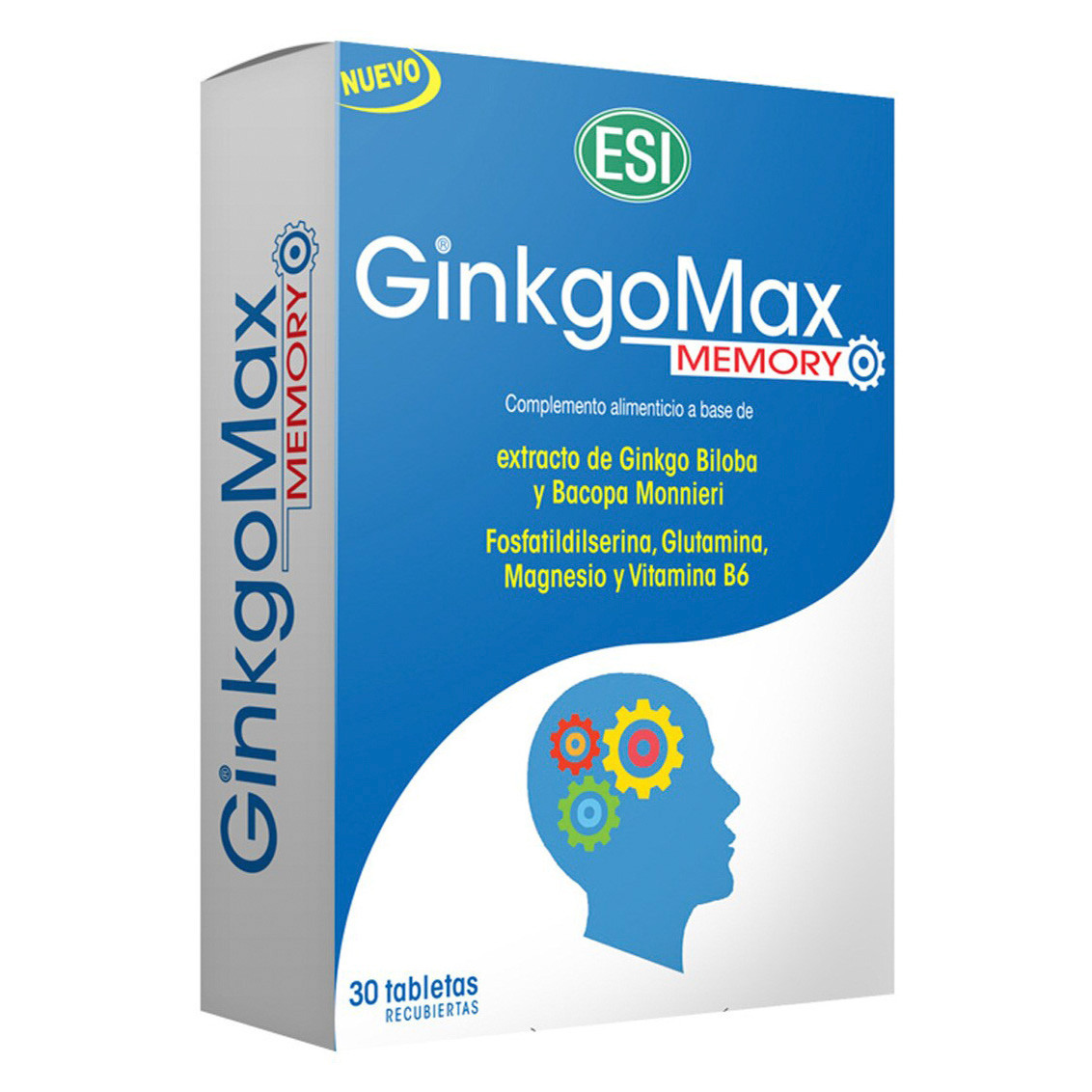 Imagen de Trepatdiet Ginkgomax memory 30 tabletas