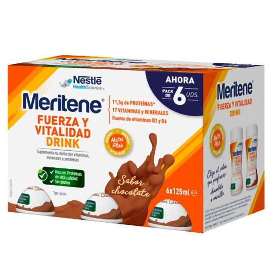 Imagen de Meritene drink chocolate 6x125 ml pack