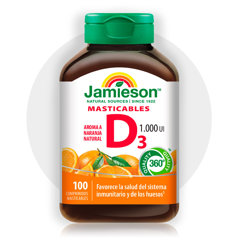 Imagen de Jamieson Vitamina D3 1000ui/25mcgnaranja100 tabletas